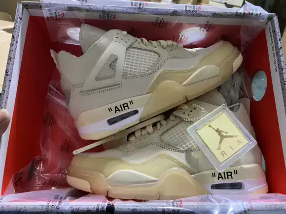 OffWhite x Air Jordan 4 SP Sail
