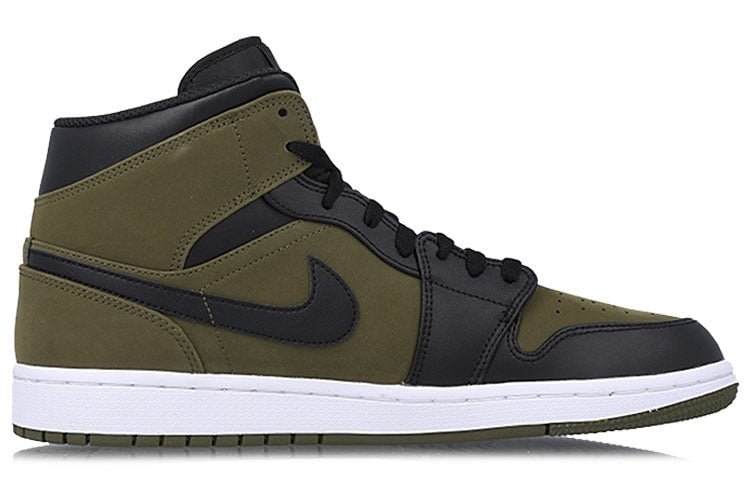 Air Jordan 1 Mid Olive Canvas