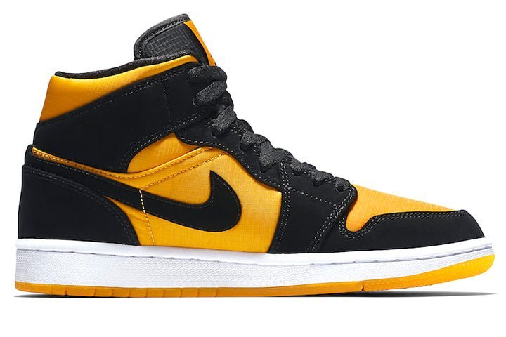 Air Jordan 1 Mid Black University Gold
