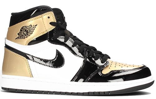 Air Jordan 1 Top3 Gold Toe Black Gold