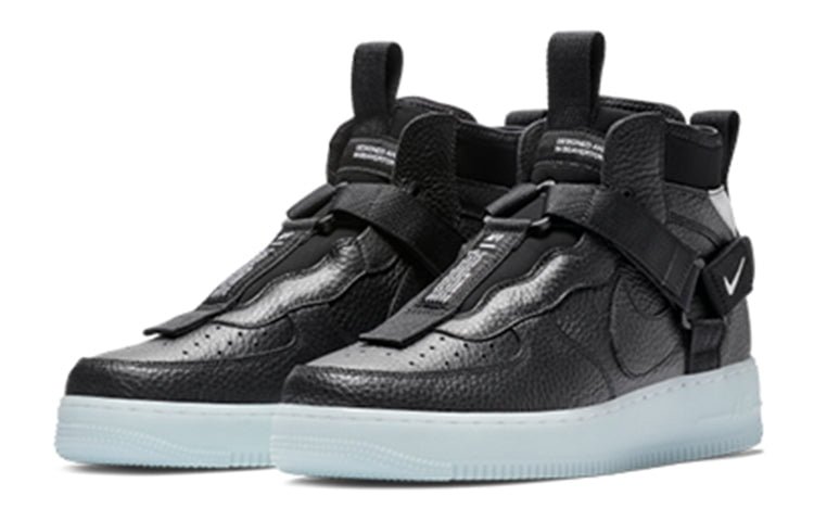Nike Air Force 1 Mid Utility Black Half Blue