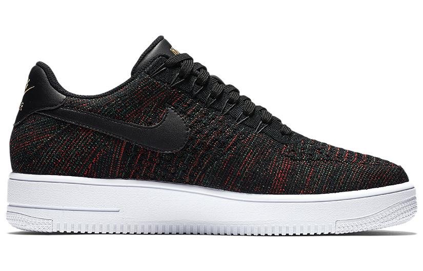 Nike Air Force 1 Low Flyknit Black Burgundy