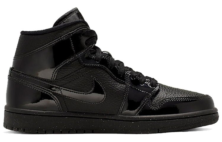 Air Jordan 1 Mid Patent Triple Black