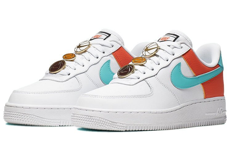 Nike Air Force 1 Low SE Basketball Pins White Orange