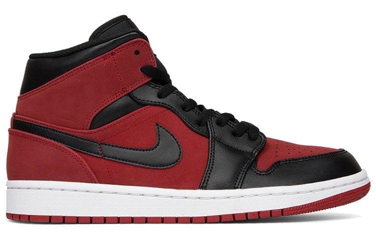 Air Jordan 1 Mid Reverse Banned Gym Red Black