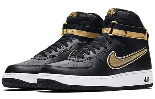 Nike Air Force 1 High NBA Black Metallic Gold