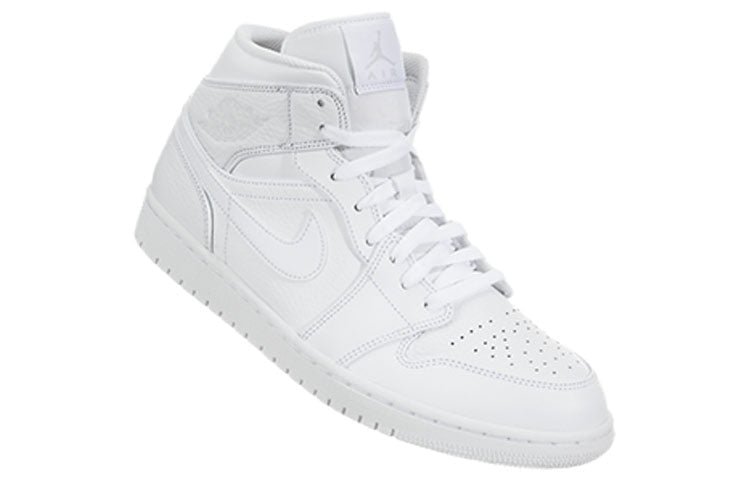 Air Jordan 1 Mid Triple White 2018