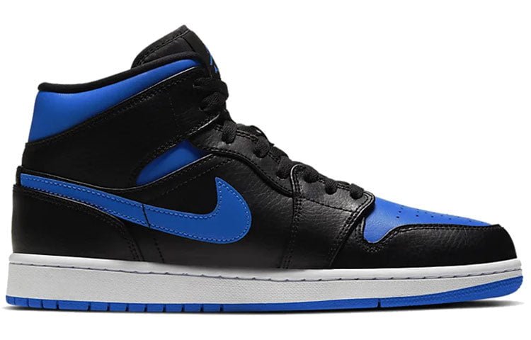 Air Jordan 1 Mid Black Hyper Royal