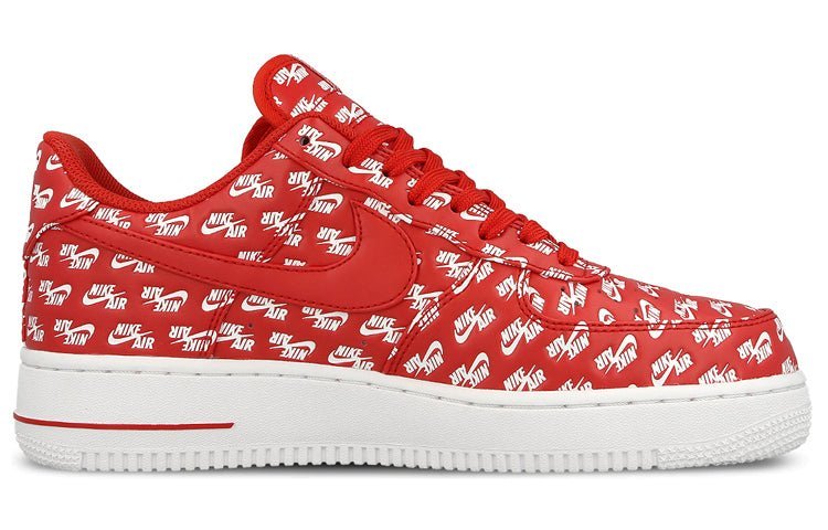 Nike Air Force 1 Low 07 QS All Over Logo Red