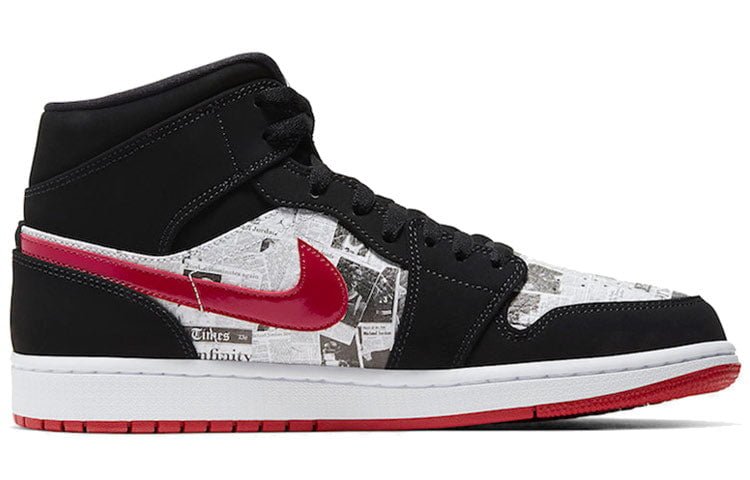 Air Jordan 1 Mid SE Newspaper Air Times