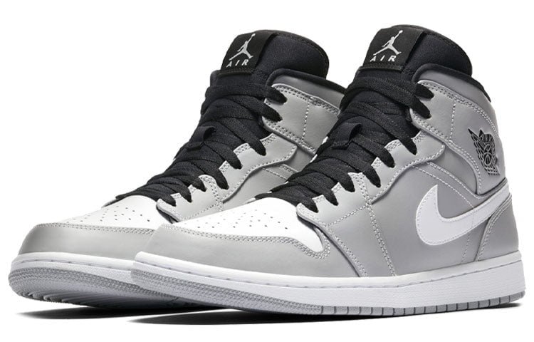 Air Jordan 1 Mid Wolf Grey Black White