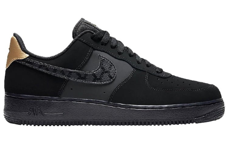Nike Air Force 1 Low Matte Black Gold