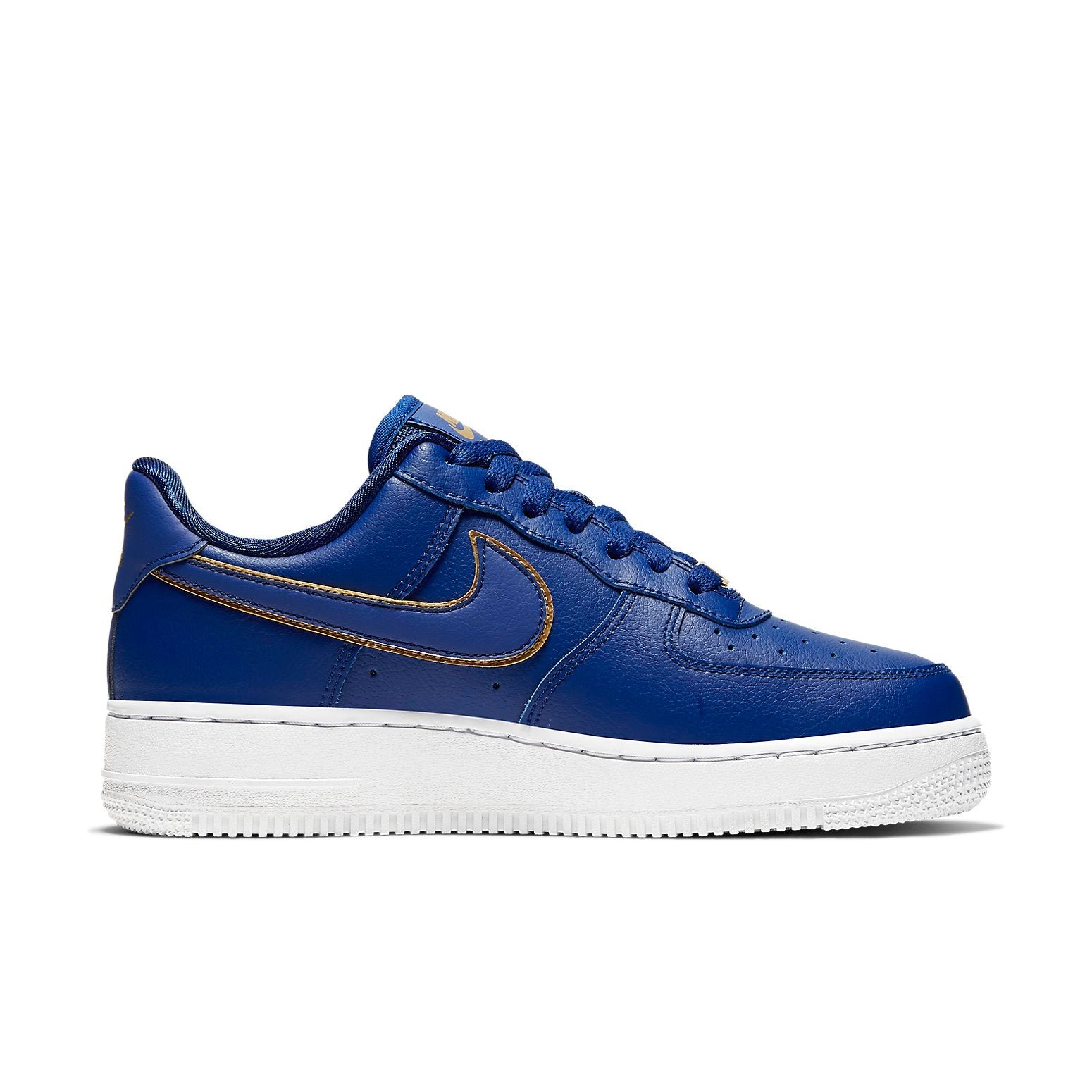 Nike Air Force 1 Low Blue Gold Swoosh