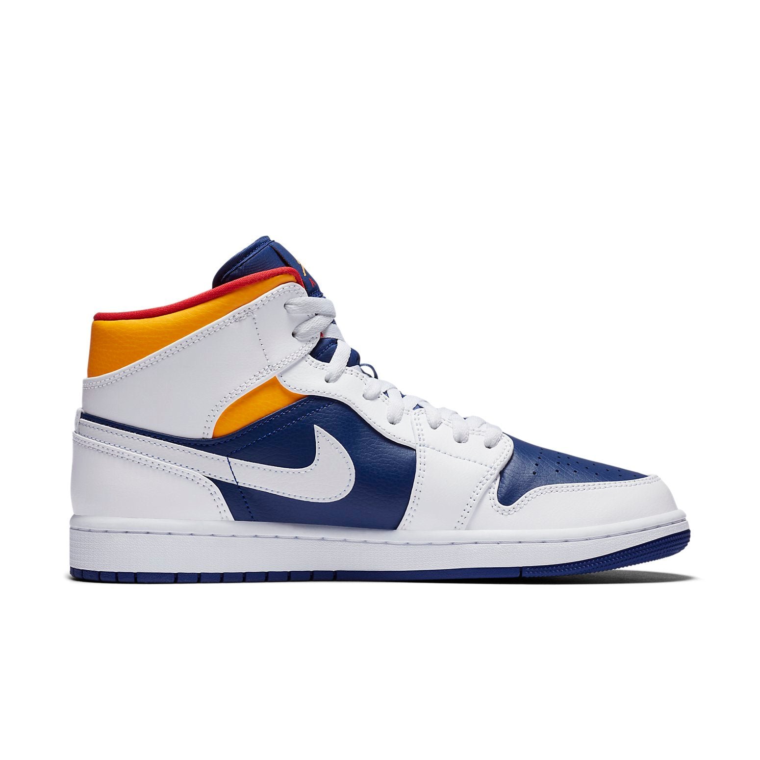 Air Jordan 1 Mid White Deep Royal Blue