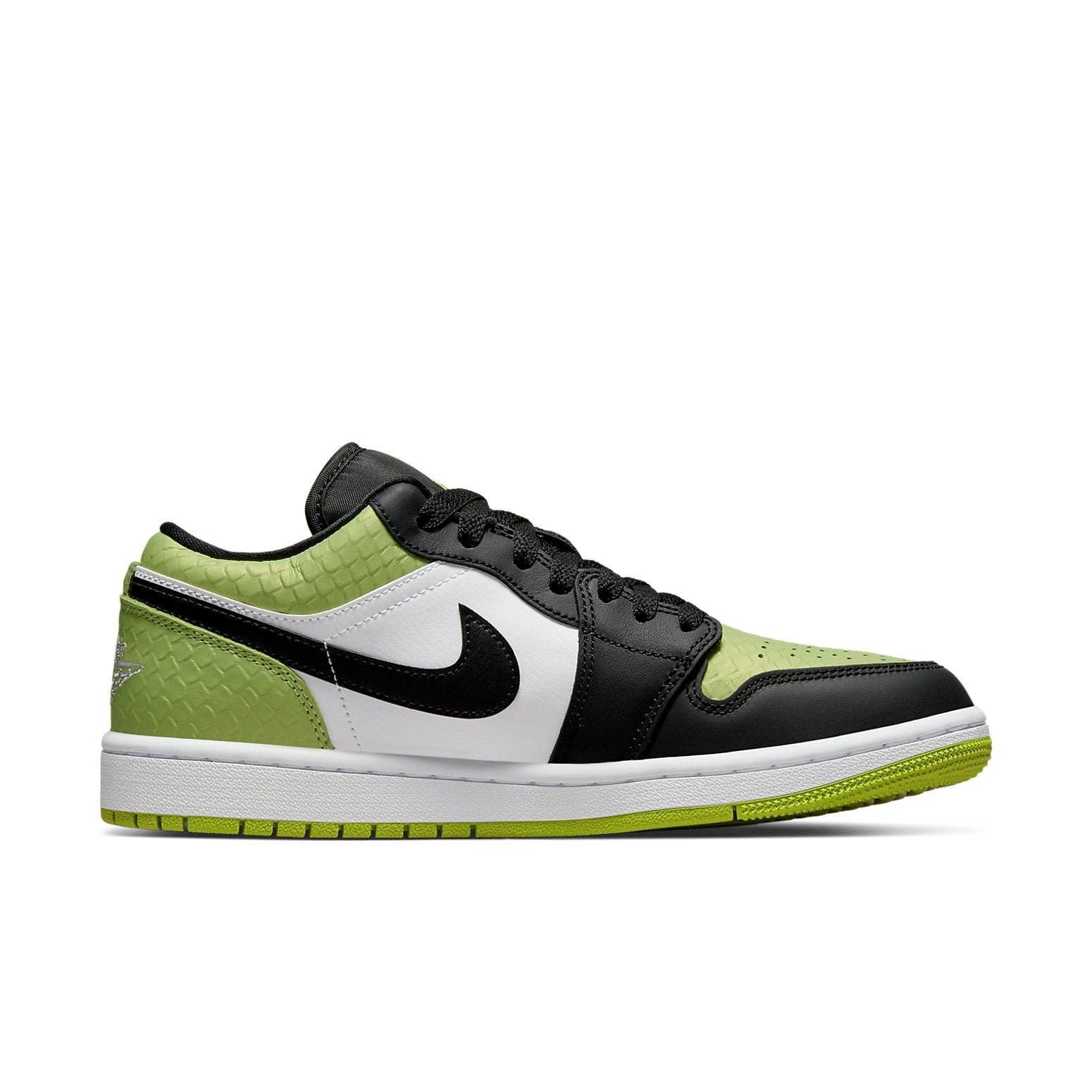 Air Jordan 1 Low SE Vivid Green Snakeskin