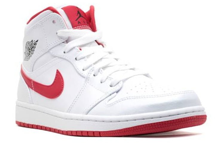 Air Jordan 1 Mid White Gym Red