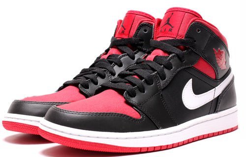 Air Jordan 1 Mid Black Gym Red