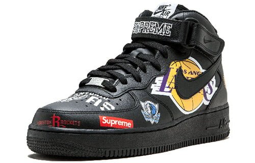 Nike Supreme x NBA x Air Force 1 Mid 07 Black