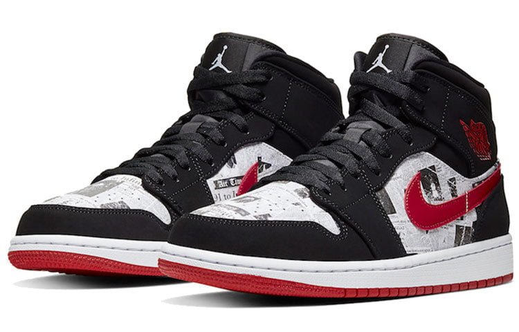 Air Jordan 1 Mid SE Newspaper Air Times