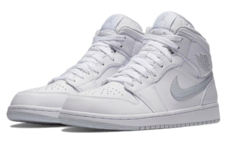 Air Jordan 1 Retro Mid White Platinum