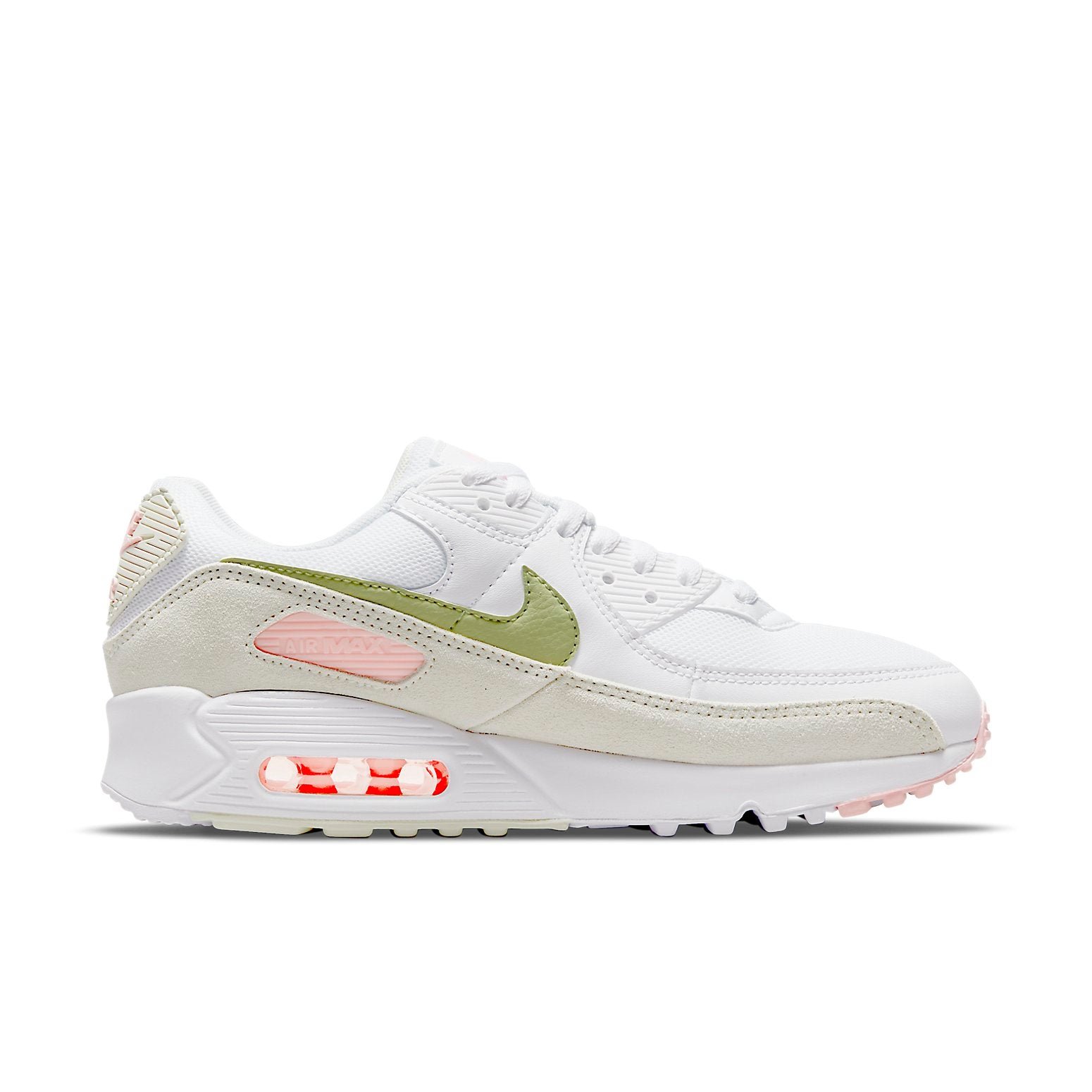 Nike Air Max 90 White Light Olive Pink