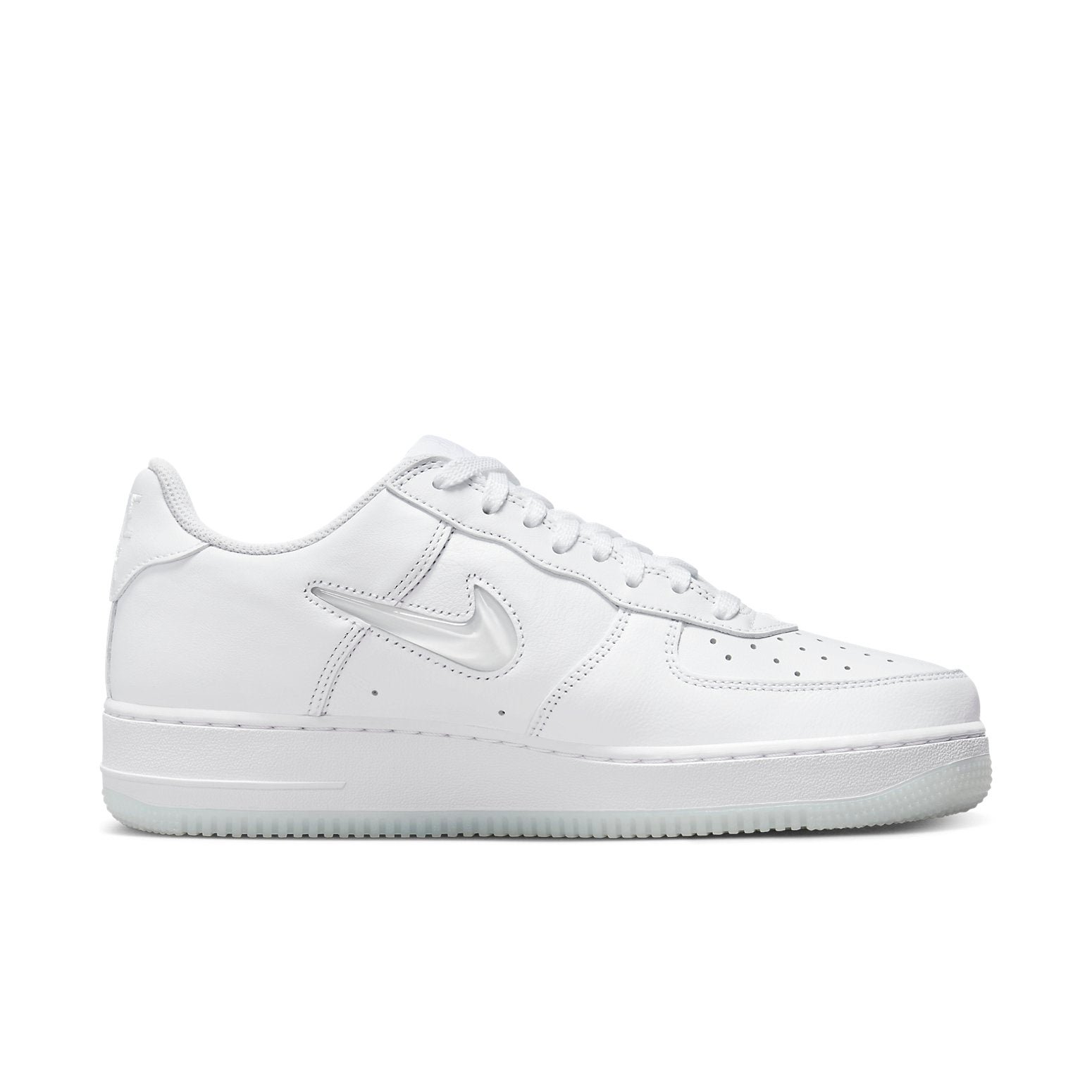Nike Air Force 1 Low 07 Retro Color of the Month Jewel Swoosh Triple White