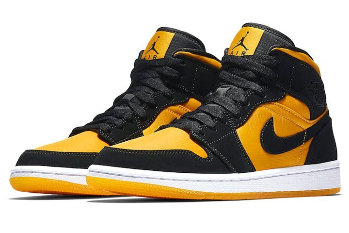 Air Jordan 1 Mid Black University Gold