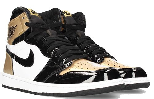 Air Jordan 1 Top3 Gold Toe Black Gold