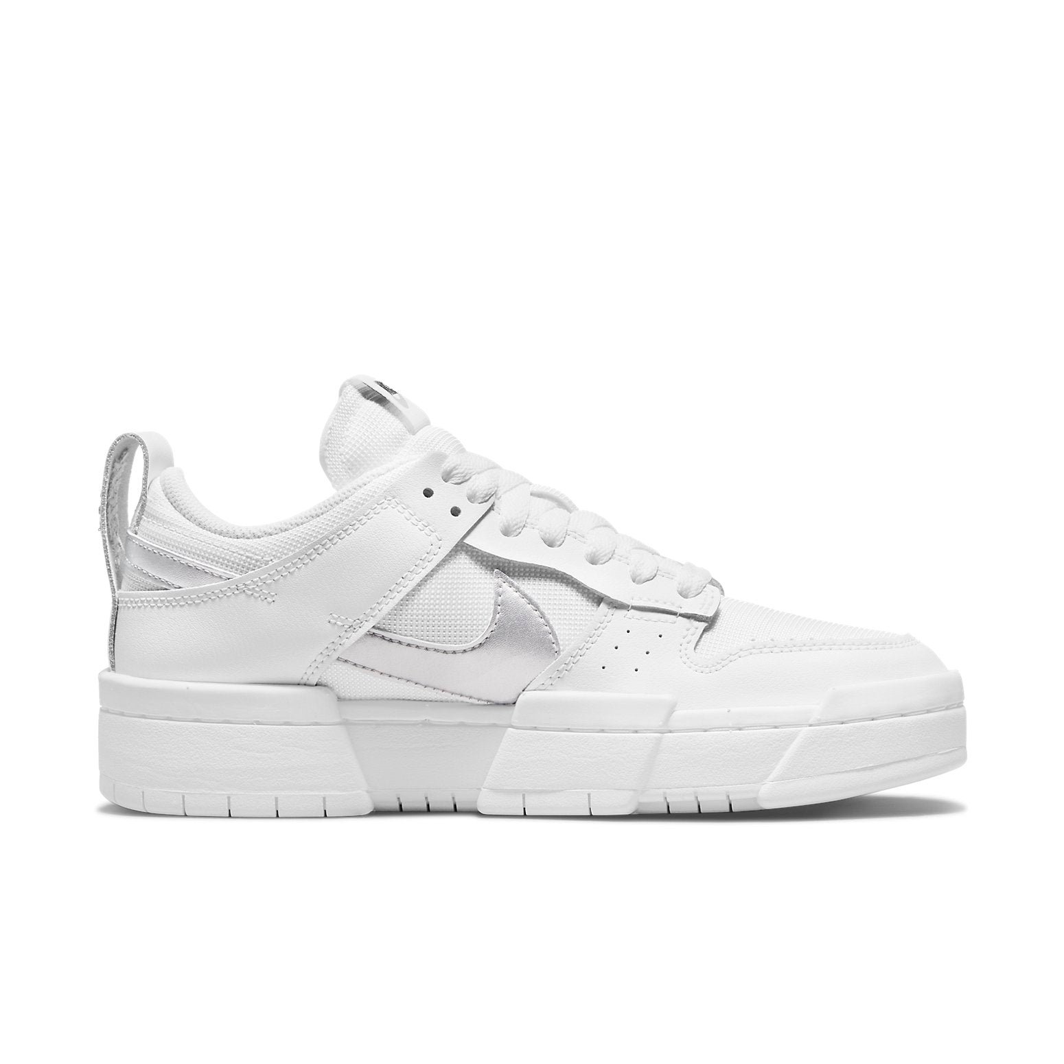 Nike Dunk Low Disrupt White Metallic Silver