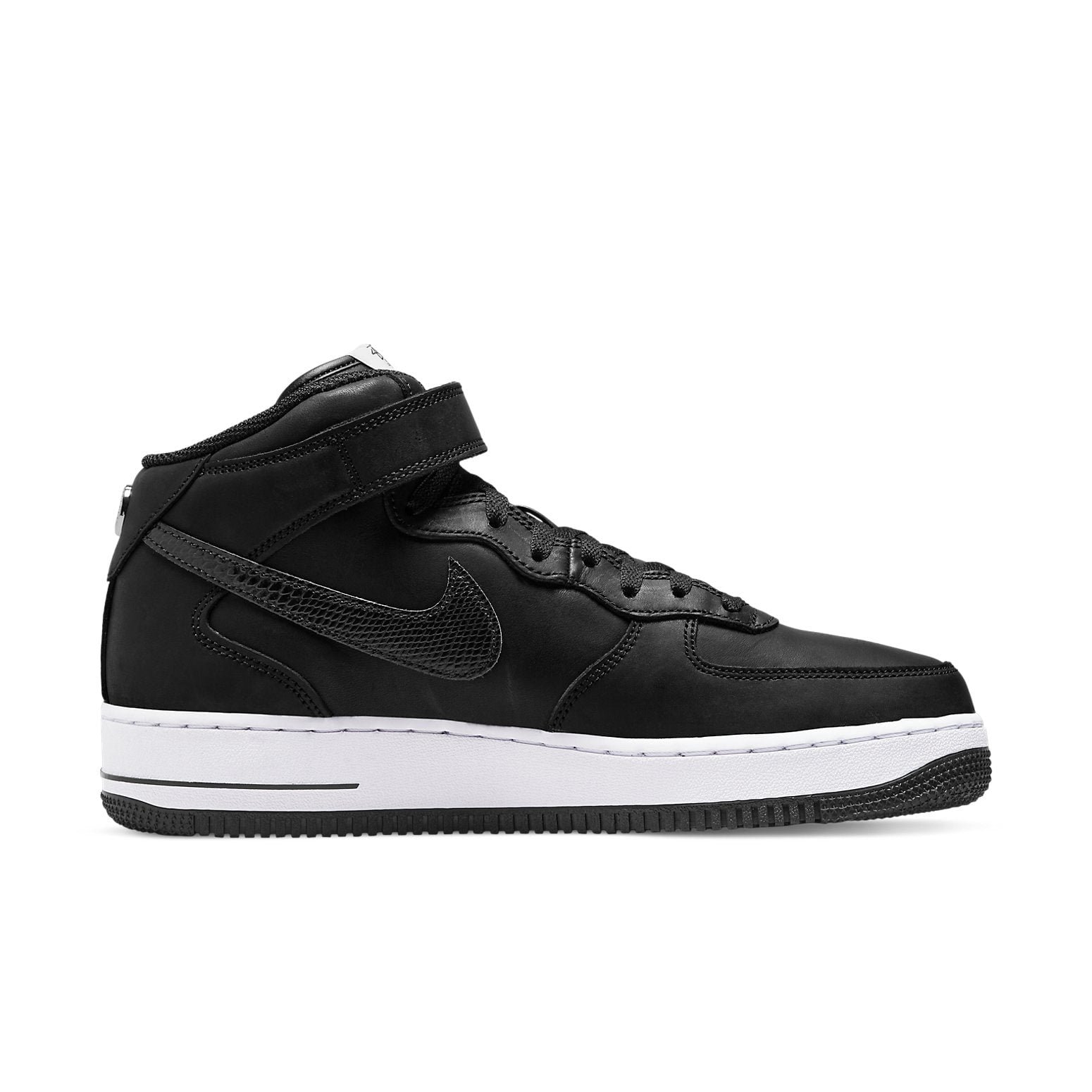 Nike Stussy x Air Force 1 Mid Black Snakeskin