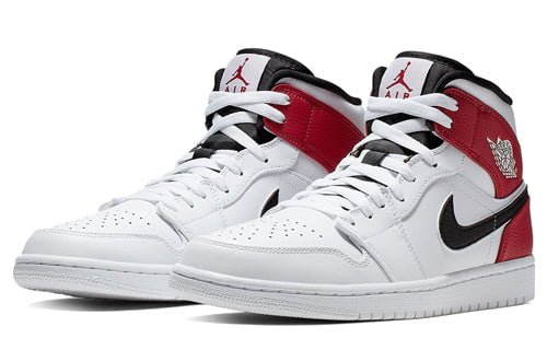 Air Jordan 1 Mid White Chicago