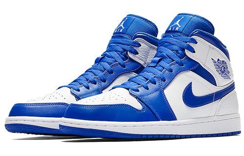 Air Jordan 1 Mid Hyper Royal White