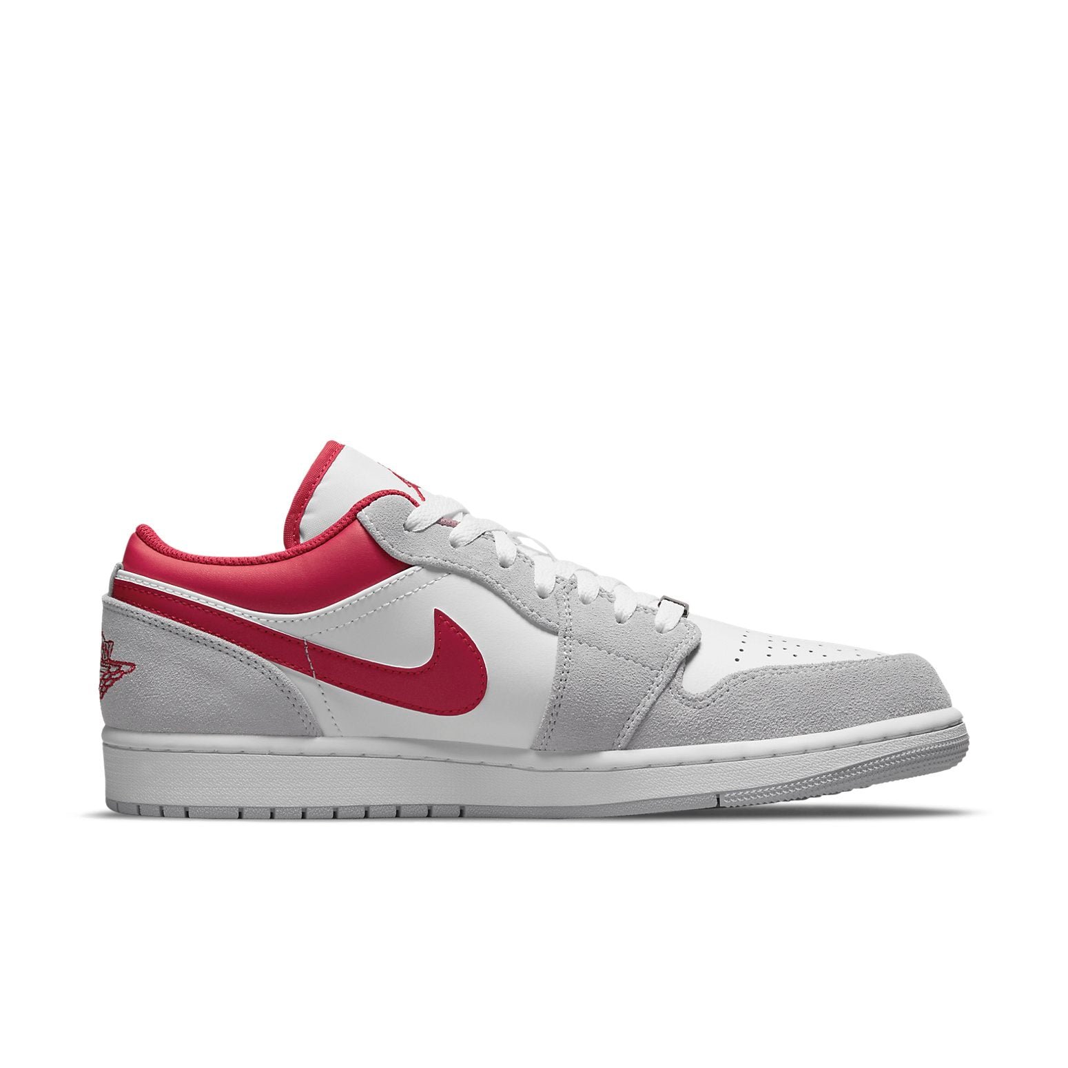 Air Jordan 1 Low SE Light Smoke Grey Gym Red