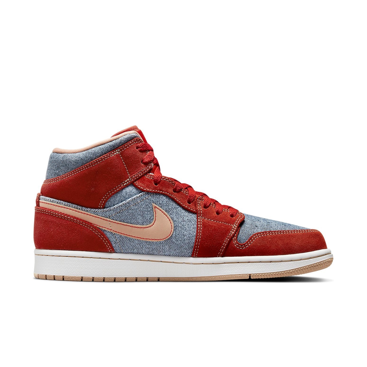Air Jordan 1 Mid Denim Red