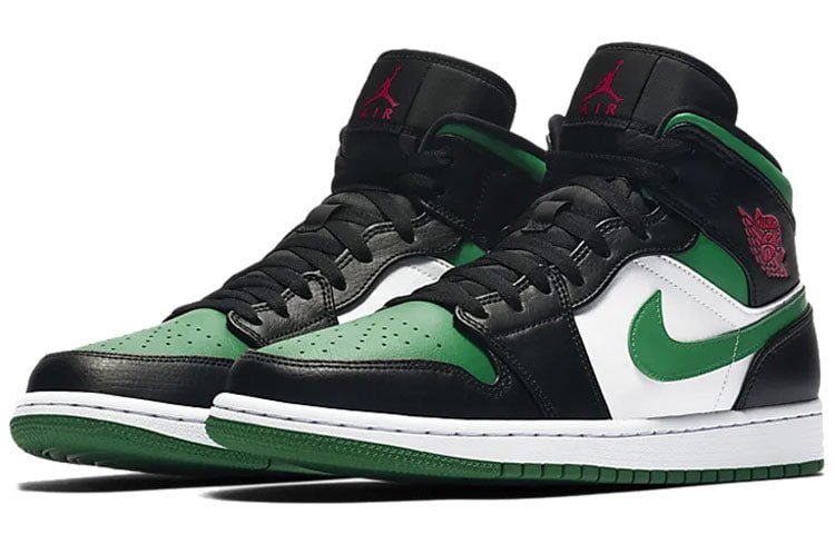 Air Jordan 1 Mid Green Toe