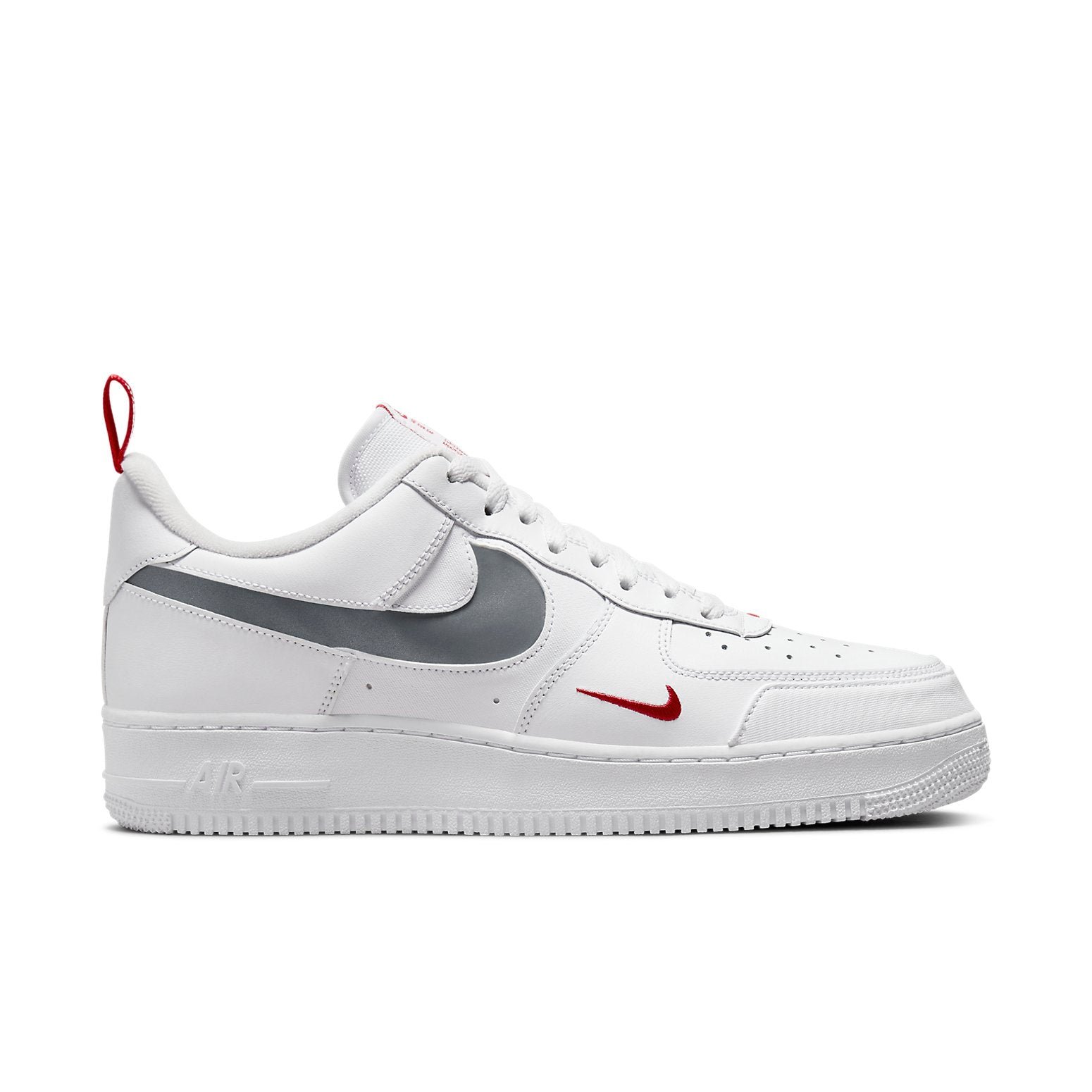 Nike Air Force 1 Low Cut Out Swoosh White