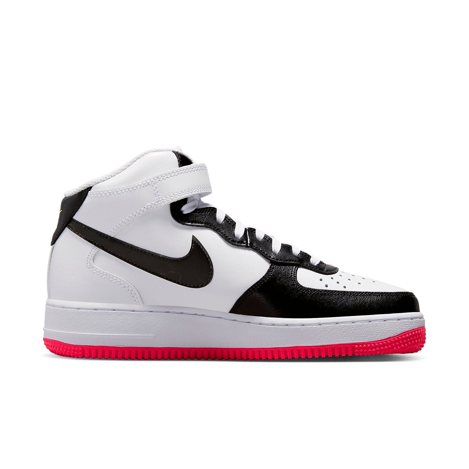 Nike Air Force 1 Mid Electric White Black Pink
