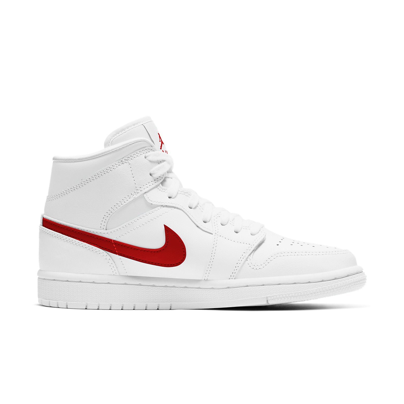Air Jordan 1 Mid White University Red