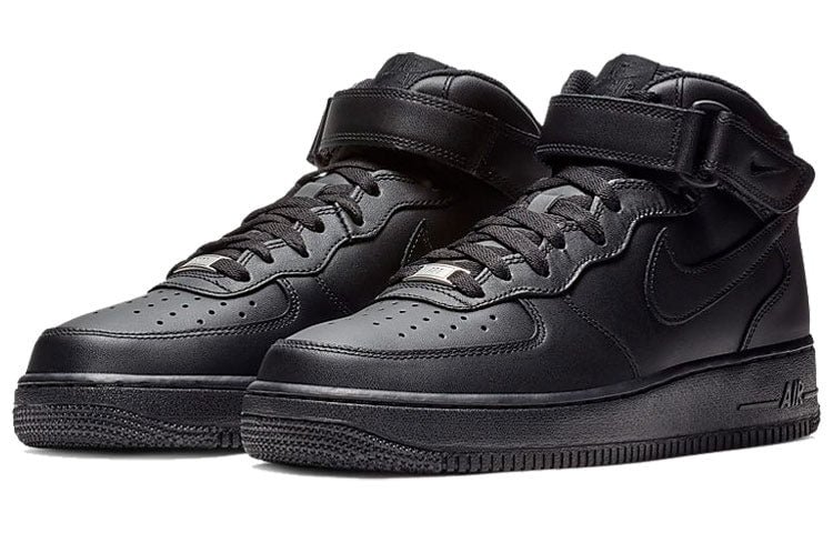 Nike Air Force 1 Mid 07 Triple Black 2016