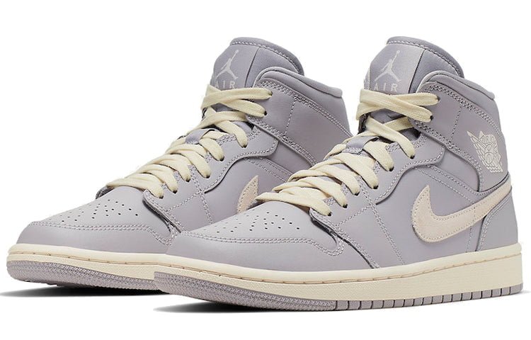 Air Jordan 1 Mid Grey Light Bone