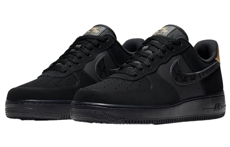 Nike Air Force 1 Low Matte Black Gold