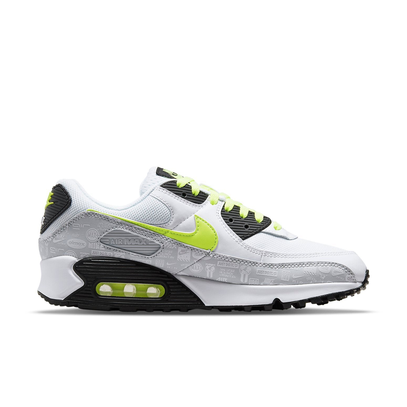 Nike Air Max 90 Reflective Logo White Volt