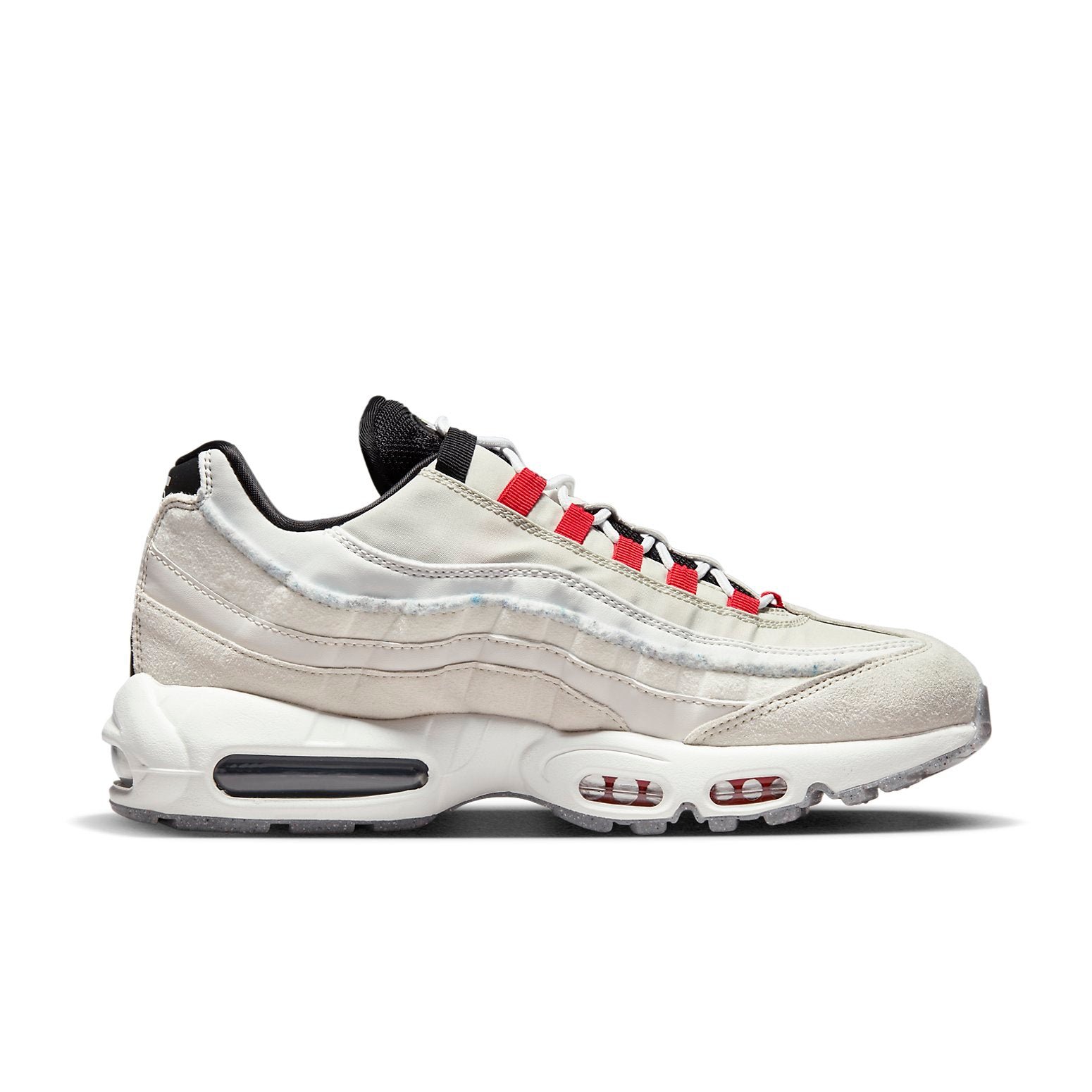 Nike Air Max 95 SE Double Swoosh Light Bone Habanero Red