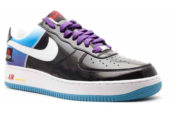 Nike Air Force 1 Low Playstation Black White Purple C1FT