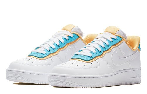 Nike Air Force 1 Low SE White Light Blue Fury Topaz Gold