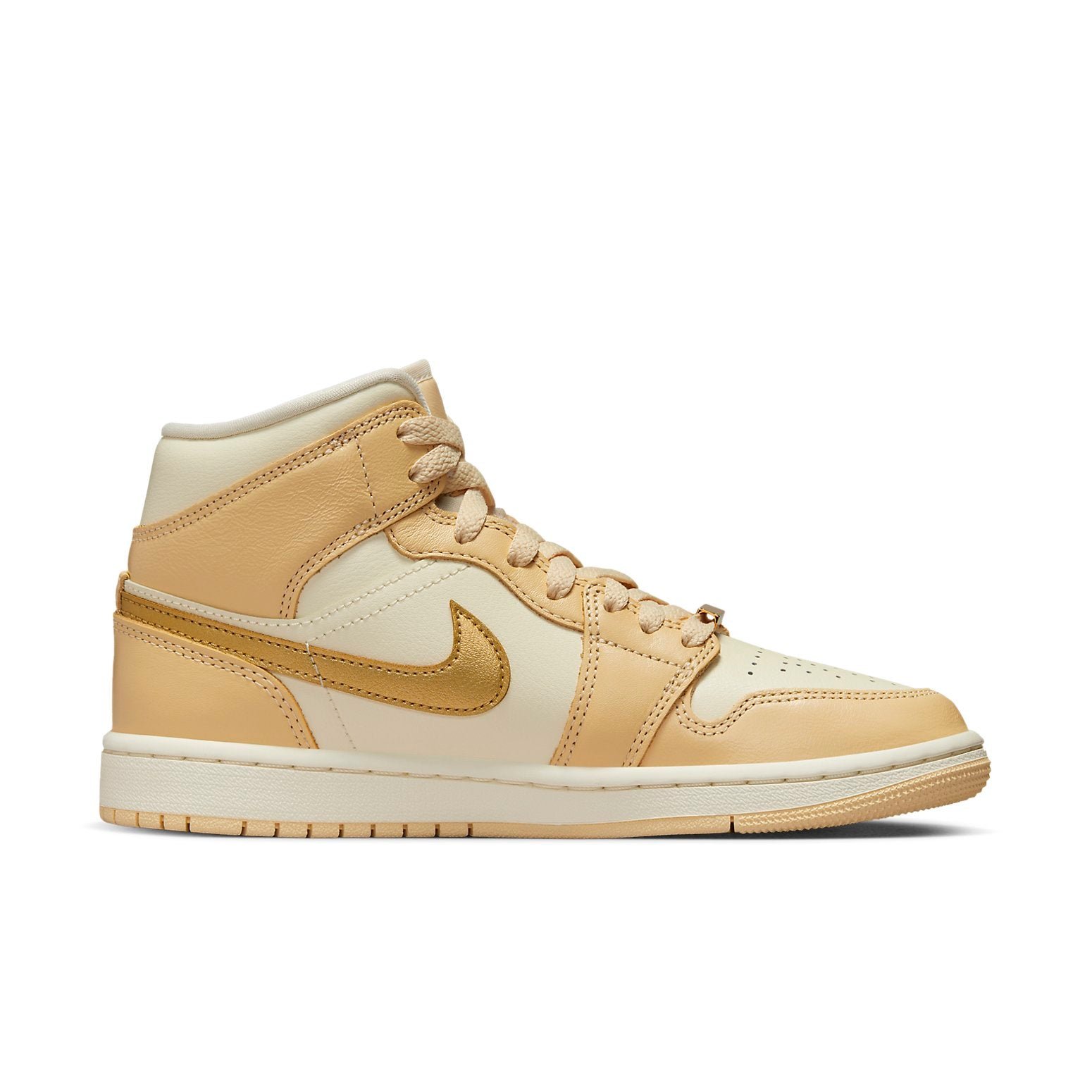 Air Jordan 1 Mid Pale Vanilla Gold