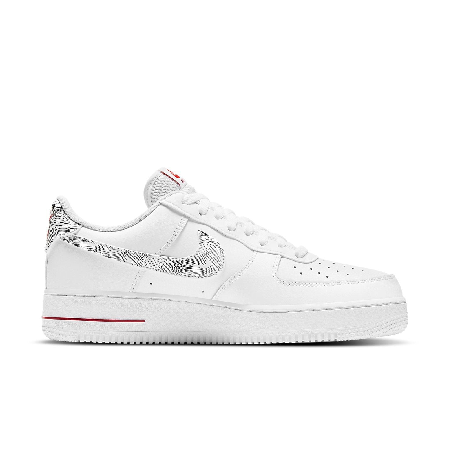 Nike Air Force 1 Low Topography Pack White University Red