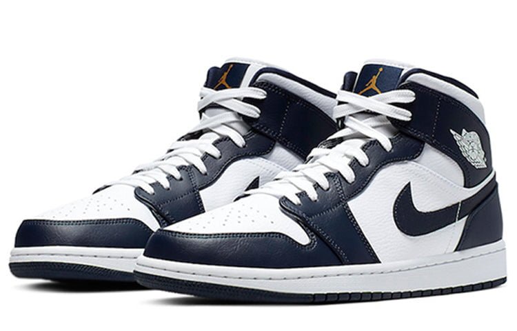 Air Jordan 1 Mid Obsidian White