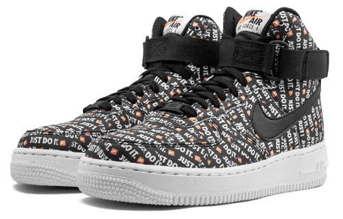 Nike Air Force 1 High Just Do It Black Orange