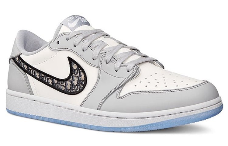 Dior x Air Jordan 1 Low White Grey